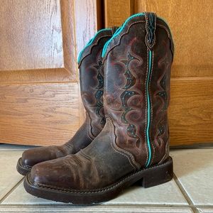 Justin Womens Cowboy Boots Size 10